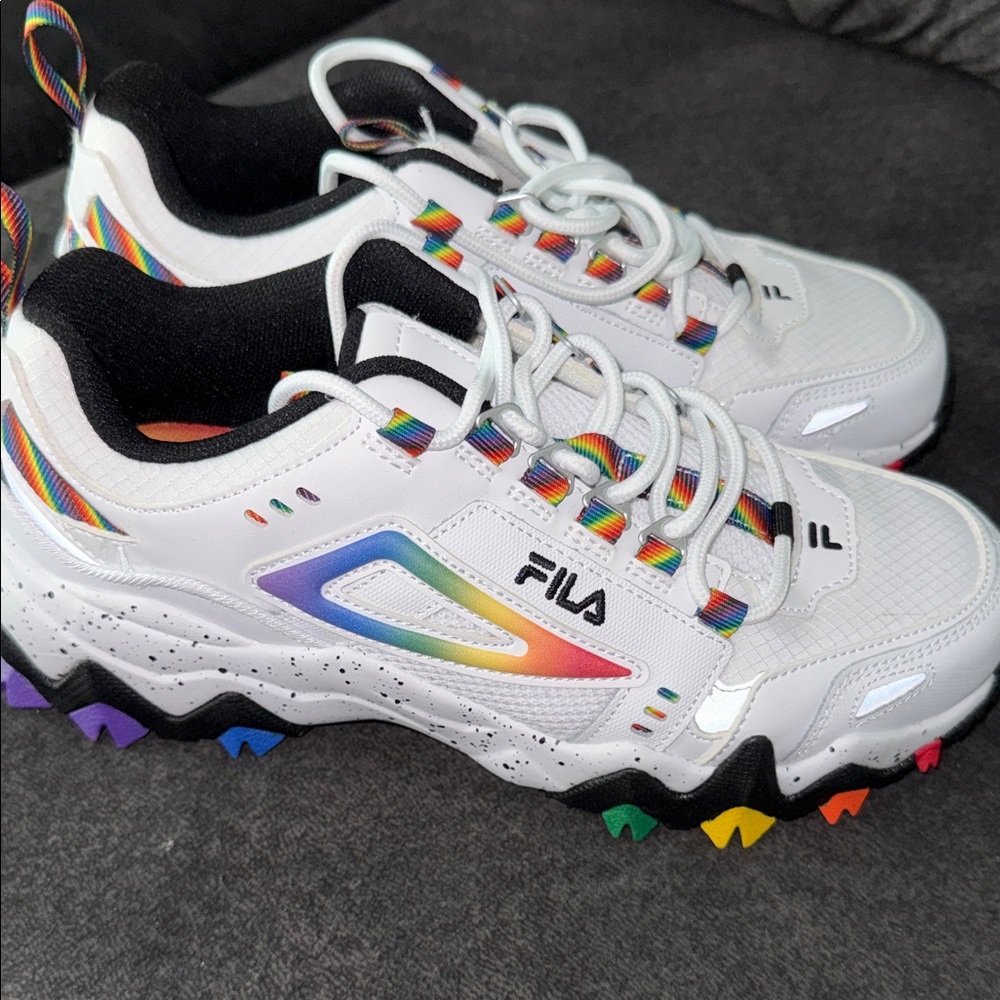 Fila White Sneakers with Multicolor Details - Picture 5 of 5